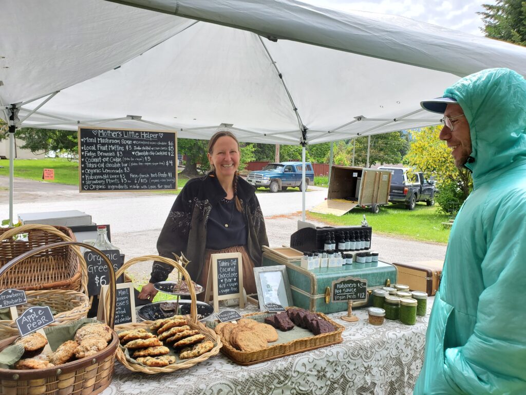 New Denver Friday Market, Slocan Valley, BC