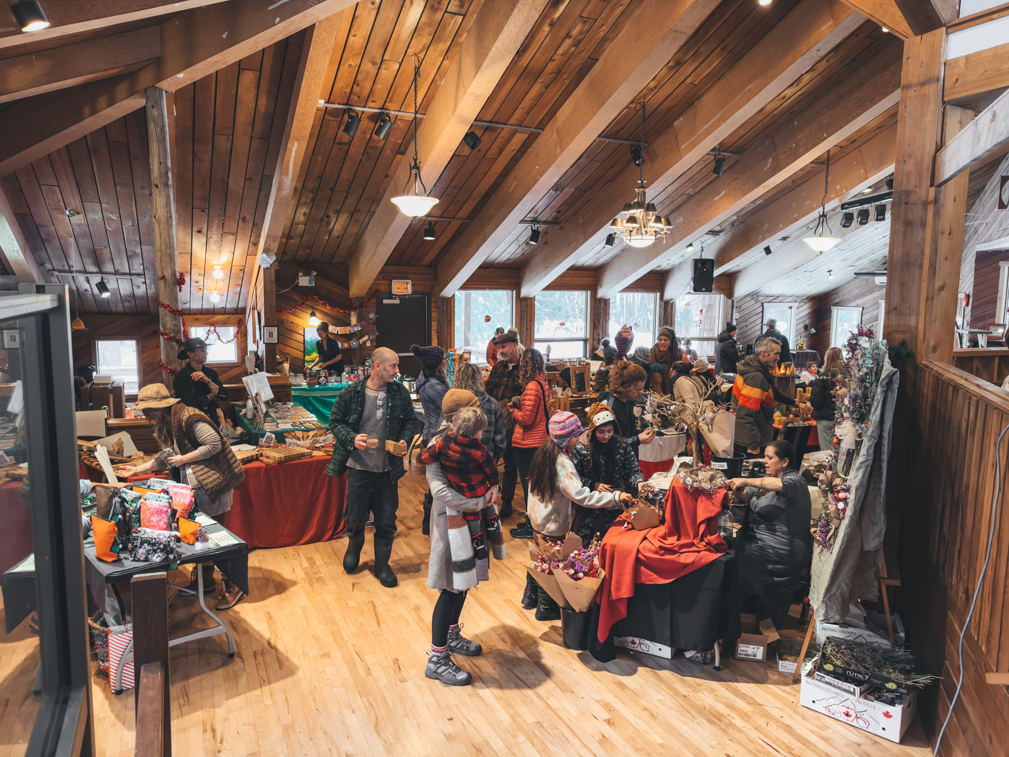 Vallican Whole Holiday Market, Slocan Valley, BC